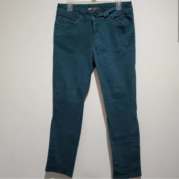 Levi's Women's Straight Leg Jeans - Teal/Green - Picture 2 of 5
